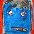 Blue face (24x30cm) 300 Euro